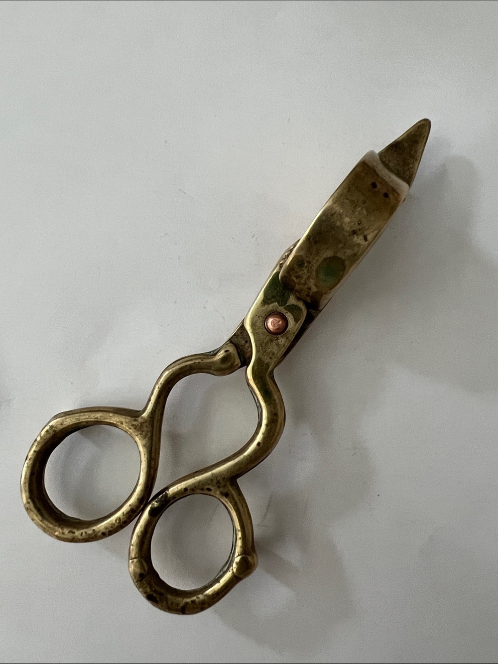 brass candle wick trimmer and snuffer scissor self standing